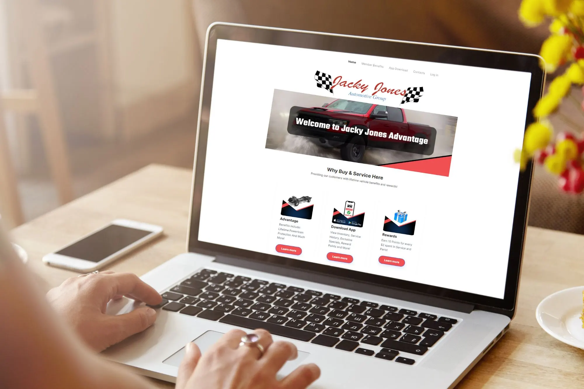 Custom Landing Page